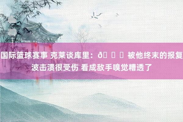 国际篮球赛事 克莱谈库里：🙄被他终末的报复波击溃很受伤 看成敌手嗅觉糟透了