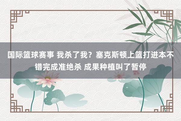 国际篮球赛事 我杀了我？塞克斯顿上篮打进本不错完成准绝杀 成果种植叫了暂停