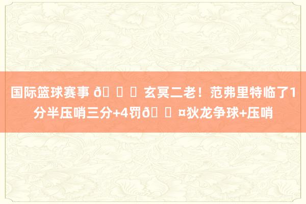 国际篮球赛事 🚀玄冥二老！范弗里特临了1分半压哨三分+4罚😤狄龙争球+压哨